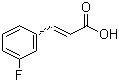 structure of CAS# 20595-30-6, 3-Fluorocinnamic acid;(E)-m-Fluorocinnamic acid; trans-3-Fluorocinnamic acid