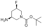 tert-butyl (3S,5R)-3-amino-5-fluoropiperidine-1-carboxylate molecular structure (CAS 2059917-34-7)