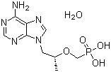 结构式 CAS# 206184-49-8, 替诺福韦单水合物