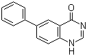 结构式 CAS# 206190-28-5, 6-苯基-4(1H)-喹唑啉酮