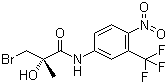 (2R)-3-Bromo-2-hydroxy-2-methyl-N-[4-nitro-3-(trifluoromethyl)phenyl]propanamide molecular structure (CAS 206193-18-2)