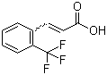 2-(Trifluoromethyl)cinnamic acid molecular structure (CAS 2062-26-2)