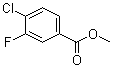 结构式 CAS# 206362-87-0, 4-氯-3-氟苯甲酸甲酯