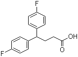 4,4-Bis(4-fluorophenyl)butyric acid molecular structure (CAS 20662-52-6)