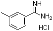 结构式 CAS# 20680-59-5, 3-甲基苄脒盐酸盐; 3-甲基苯甲脒盐酸盐
