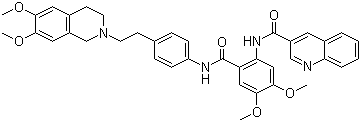 Tariquidar molecular structure (CAS 206873-63-4)
