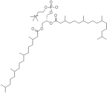 L-Diphytanoylphosphatidylcholine molecular structure (CAS 207131-40-6)