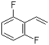 structure of CAS# 207226-37-7, 2,6-Difluorostyrene;2-Ethenyl-1,3-difluorobenzene