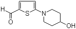 5-(4-Hydroxypiperidino)-2-thiophenecarbaldehyde molecular structure (CAS 207290-72-0)