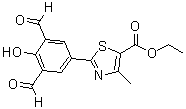 2-(3,5-Diformyl-4-hydroxyphenyl)-4-methyl-5-thiazolecarboxylic acid ethyl ester molecular structure (CAS 2073891-59-3)