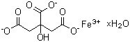 2-Hydroxy-1,2,3-propanetricarboxylic acid iron salt hydrate molecular structure (CAS 207399-12-0)