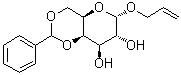 2-丙烯基 4,6-O-(苄叉)-alpha-D-吡喃半乳糖苷分子结构 (CAS 20746-64-9)