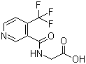N-[[4-(Trifluoromethyl)-3-pyridinyl]carbonyl]glycine molecular structure (CAS 207502-65-6)