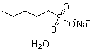 1-Pentanesulfonic acid sodium salt monohydrate molecular structure (CAS 207605-40-1)
