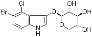 5-Bromo-4-chloro-1H-indol-3-yl beta-D-xylopyranoside molecular structure (CAS 207606-55-1)