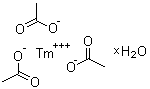 结构式 CAS# 207738-11-2, 乙酸铥水合物