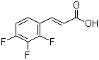 2,3,4-Trifluorocinnamic acid molecular structure (CAS 207742-85-6)