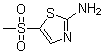 structure of CAS# 20812-13-9, 2-Amino-5-methylsulfonylthiazole;5-(Methylsulfonyl)thiazol-2-ylamine