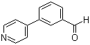 3-Pyrid-4-ylbenzaldehyde molecular structure (CAS 208190-04-9)