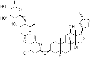 地高辛分子结构 (CAS 20830-75-5)