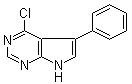 4-氯-5-苯基-7H-吡咯并[2,3-d]嘧啶分子结构 (CAS 208459-81-8)