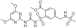 甲磺胺磺隆分子结构 (CAS 208465-21-8)