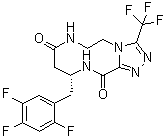 (10R)-6,7,10,11-Tetrahydro-3-(trifluoromethyl)-10-[(2,4,5-trifluorophenyl)methyl]-1,2,4-triazolo[3,4-c][1,4,7]triazecine-8,12(5H,9H)-dione molecular structure (CAS 2088771-61-1)