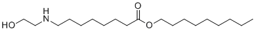 structure of CAS# 2089253-37-0, 8-[(2-hydroxyethyl)amino]-Octanoic acid nonyl ester