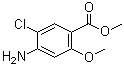 4-Amino-5-chloro-2-methoxybenzoic acid methyl ester molecular structure (CAS 20896-27-9)