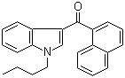 结构式 CAS# 208987-48-8, 1-丁基-3-(1-萘甲酰基)吲哚