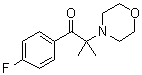 1-(4-Fluorophenyl)-2-methyl-2-morpholino-1-propanone molecular structure (CAS 209127-01-5)