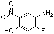 4-Amino-5-fluoro-2-nitrophenol molecular structure (CAS 2092189-18-7)