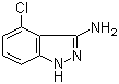structure of CAS# 20925-60-4, 4-Chloro-1H-indazol-3-amine;4-Chloro-1H-indazol-3-ylamine; 3-Amino-4-chloro-1H-indazole