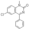 6-Chloro-4-phenyl-1-methyl-2(1H)-quinazolinone molecular structure (CAS 20927-53-1)