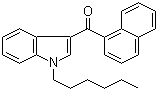 (1-Hexyl-1H-indol-3-yl)-1-naphthalenylmethanone molecular structure (CAS 209414-08-4)