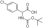 N-Boc-2-(4'-chlorophenyl)-DL-glycine molecular structure (CAS 209525-73-5)