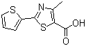 4-Methyl-2-(2-thienyl)-1,3-thiazole-5-carboxylic acid molecular structure (CAS 209540-08-9)