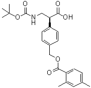 (alphaS)-4-[[(2,4-Dimethylbenzoyl)oxy]methyl]-alpha-[[[(1,1-dimethylethoxy)carbonyl]amino]methyl]benzeneacetic acid molecular structure (CAS 2097334-20-6)