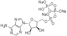 Adenosine 5'-(tetrahydrogen triphosphate) trisodium salt molecular structure (CAS 20978-32-9)