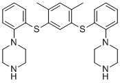 1,1'-[(4,6-Dimethyl-1,3-phenylene)bis(thio-2,1-phenylene)]bis[piperazine] molecular structure (CAS 2099147-02-9)