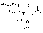 (5-Bromopyrimidin-2-yl)bis(tert-butoxycarbonyl)amine molecular structure (CAS 209959-33-1)