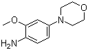 2-甲氧基-4-(吗啉-4-基)苯胺分子结构 (CAS 209960-91-8)