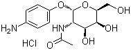 4-Aminophenyl 2-acetamido-2-deoxy-alpha-D-galactopyranoside hydrochloride molecular structure (CAS 210049-16-4)