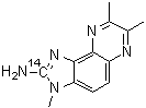3,7,8-Trimethyl-3H-imidazo[4,5-f]quinoxalin-2-amine-2-<sup>14</sup>C molecular structure (CAS 210100-53-1)