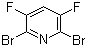 2,6-Dibromo-3,5-difluoropyridine molecular structure (CAS 210169-13-4)