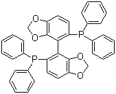 structure of CAS# 210169-54-3, (S)-5,5'-Bis(diphenylphosphino)-4,4'-bibenzodioxole;(S)-Segphos; [4-(5-diphenylphosphanyl-1,3-benzodioxol-4-yl)-1,3-benzodioxol-5-yl]-diphenylphosphane