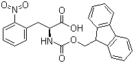 N-[(9H-Fluoren-9-ylmethoxy)carbonyl]-2-nitro-L-phenylalanine molecular structure (CAS 210282-30-7)