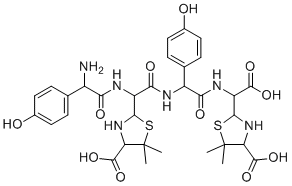 阿莫西林 EP 杂质K分子结构 (CAS 210289-72-8)