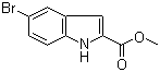 结构式 CAS# 210345-56-5, 5-溴吲哚-2-甲酸甲酯