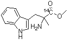alpha-Methyltryptophan-carboxy-<sup>14</sup>C methyl ester molecular structure (CAS 210357-35-0)
